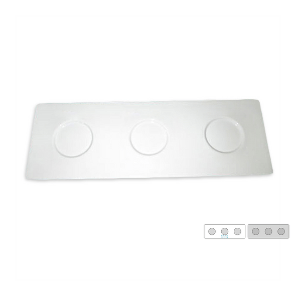 White Porcelain 3 Hole Base